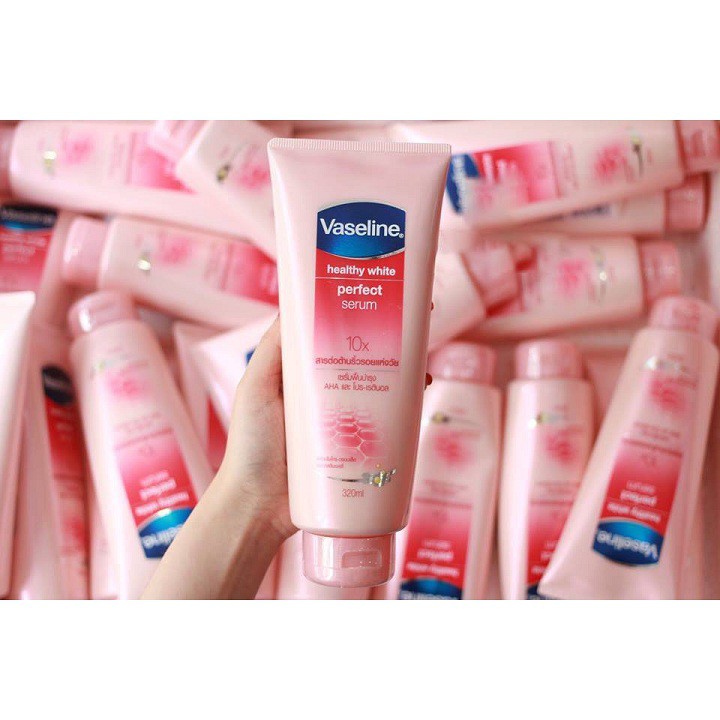 Sữa dưỡng thể trắng da Vaseline Healthy White Perfect Serum 10X 320ml