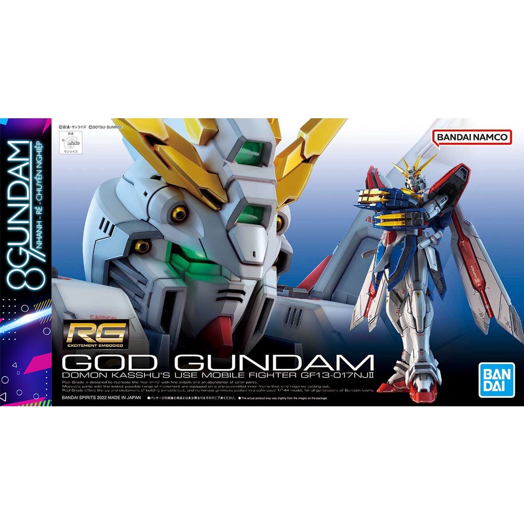 Mô Hình Lắp Ráp RG God Gundam