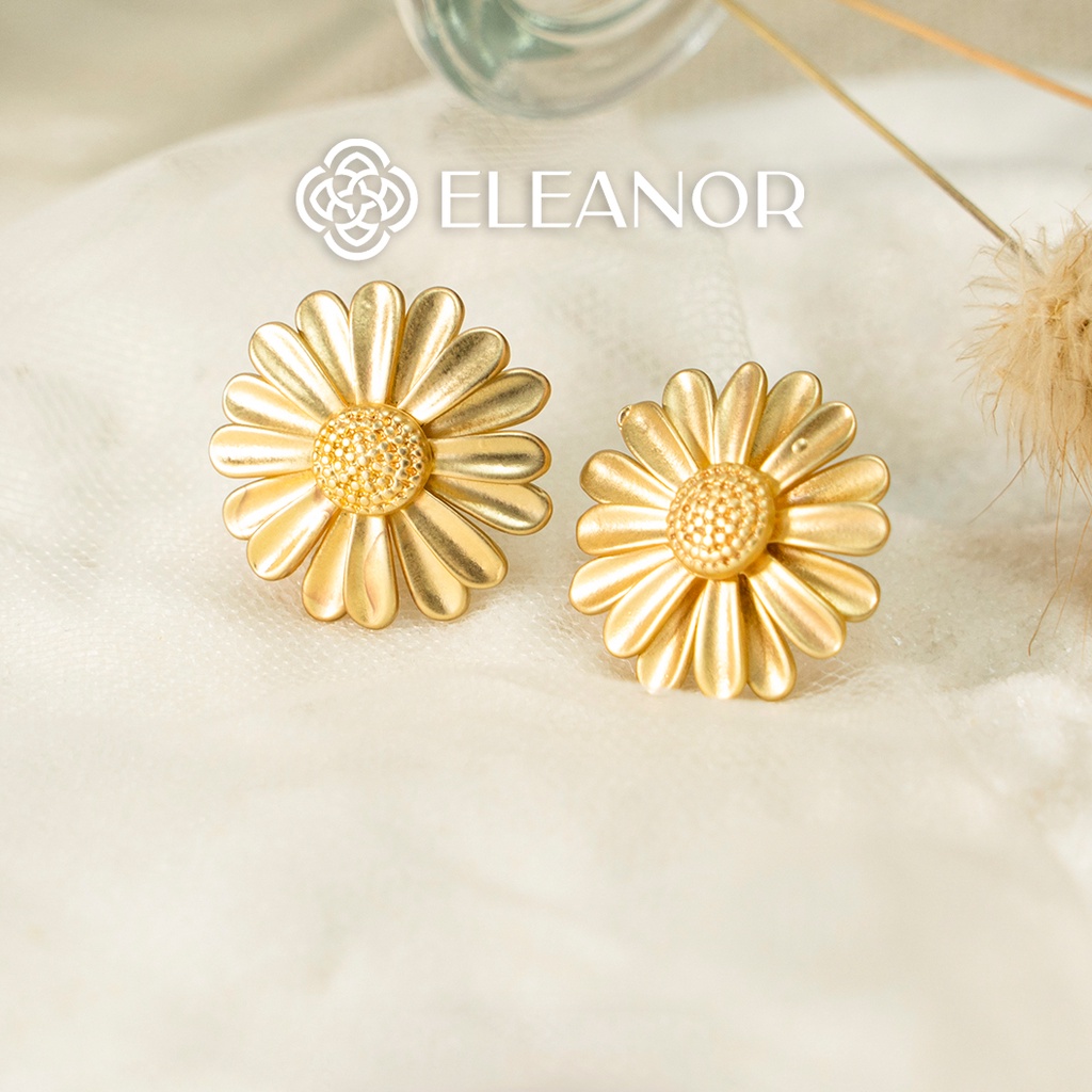 Bông tai nữ chuôi bạc 925 Eleanor Accessories hình hoa phụ kiện trang sức 5722