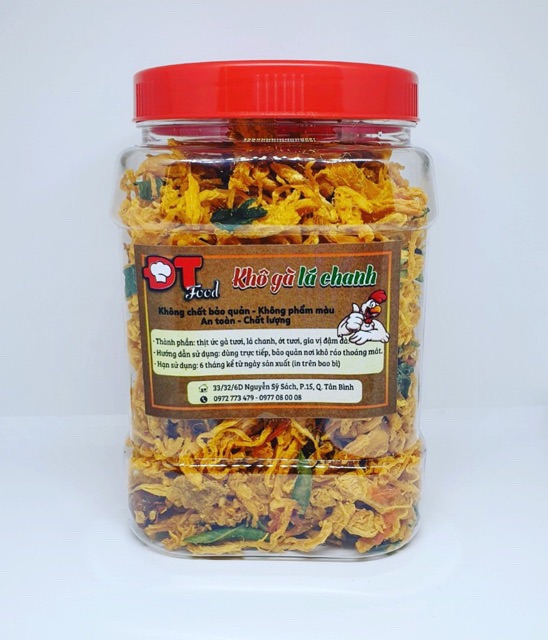 500Gr Khô Gà lá chanh loại ngon