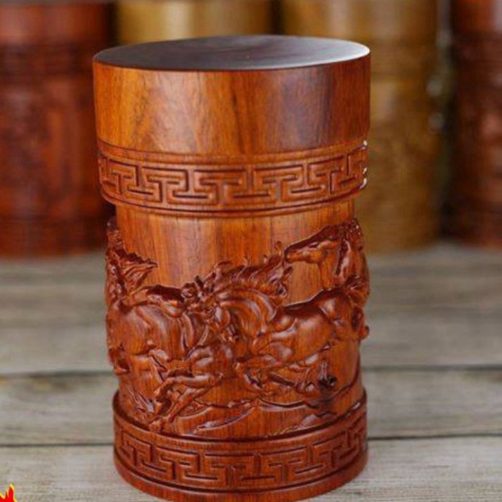 HỘP CHÈ MÃ ĐÃO THÀNH CÔNG BẰNG GỖ HƯƠNG NGUYÊN KHỐI Hàng cao cấp -hàng giá xuất xưởng
