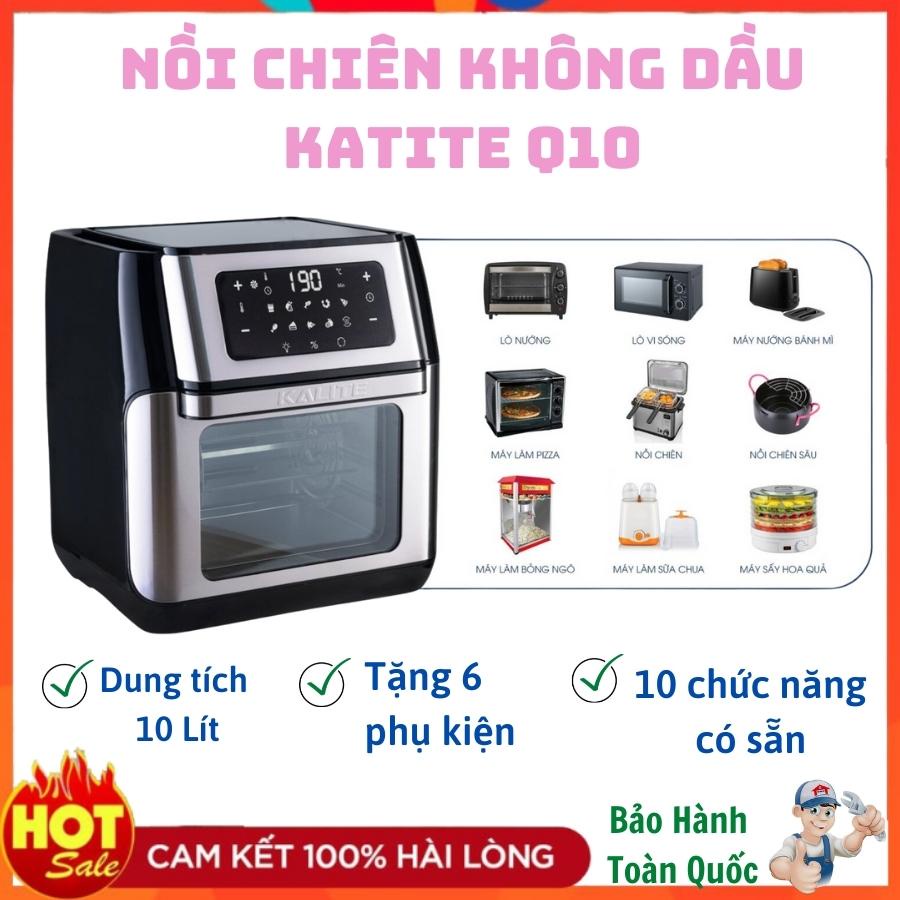 [Mã 44ELSALE2 giảm 7% đơn 300K] Nồi chiên không dầu Q10 Kalite, Bảo Hành Chính Hãng, Dung tích 10L, Đa chức năng