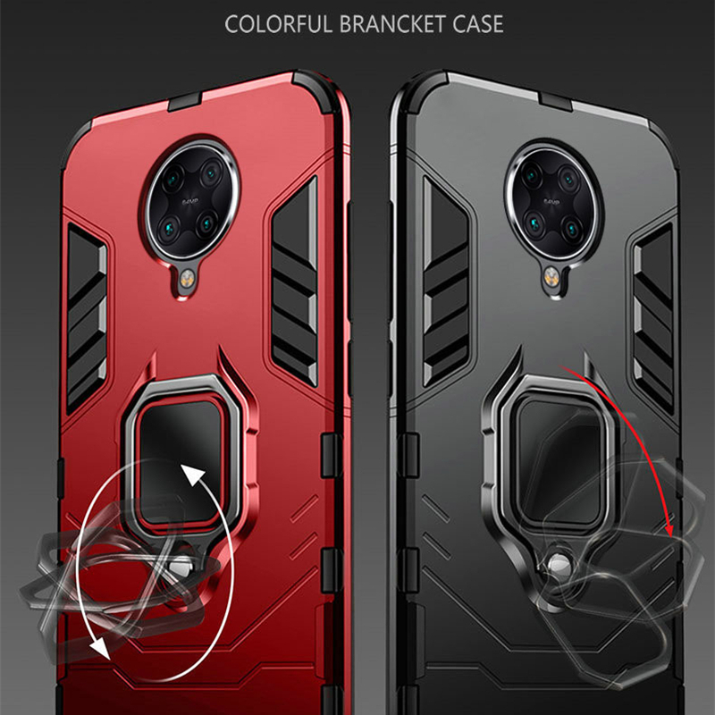 Ốp Điện Thoại Chống Sốc Có Nhẫn Đỡ Từ Tính Dùng Cho Xiaomi Pocophone X3 Nfc Poco F2 Pro