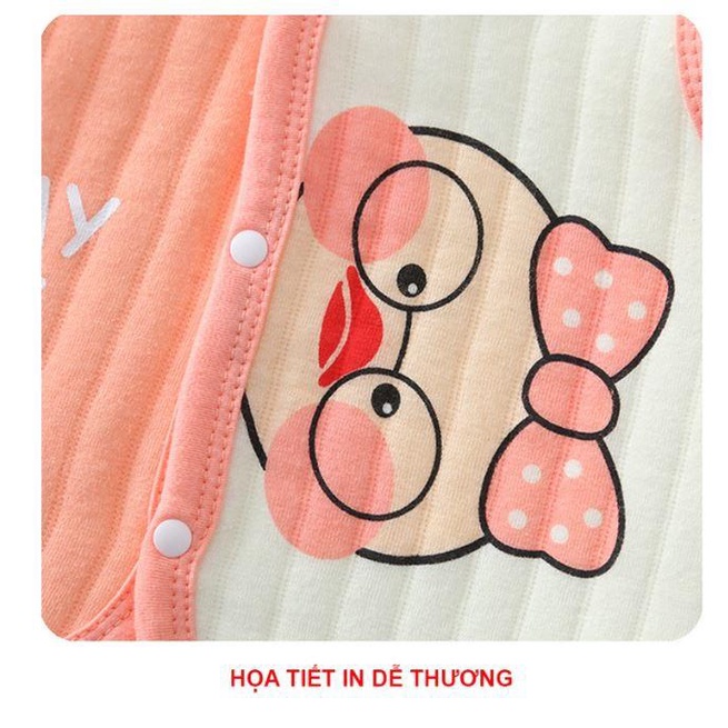 Áo gile trần bông họa tiết xinh xắn cho bé
