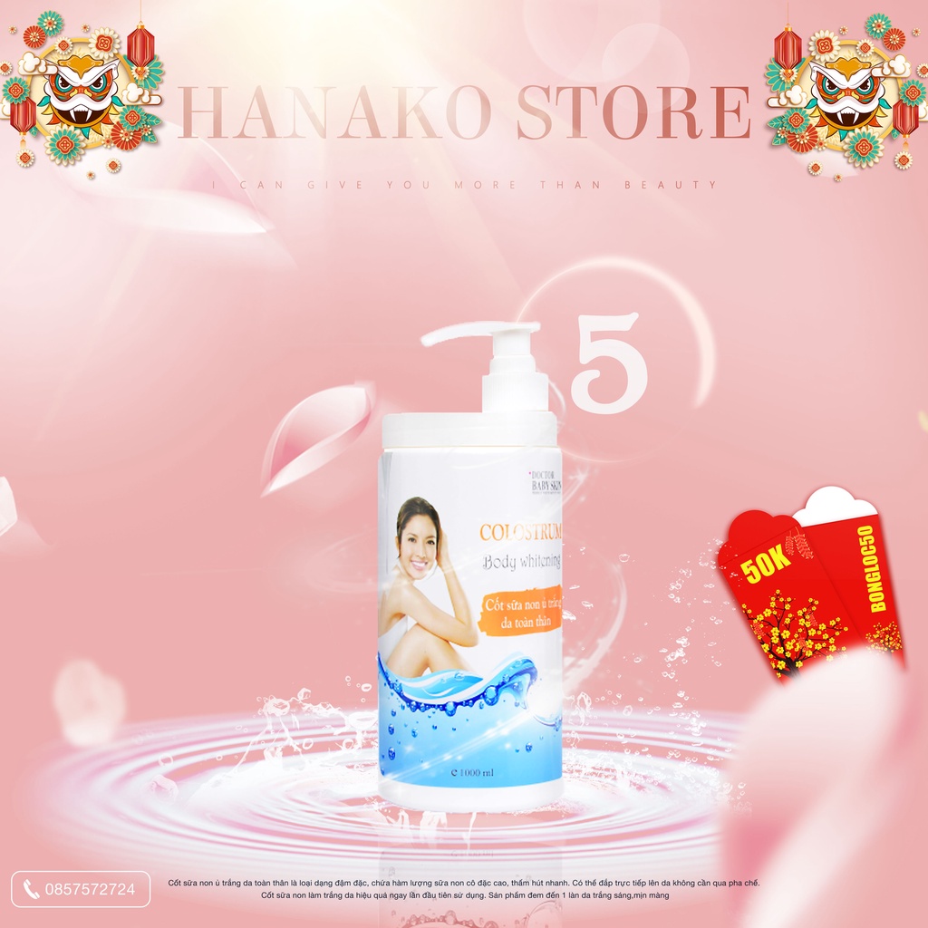 [COMBO] 5KG CỐT SỮA NON Ủ TRẮNG DA TOÀN THÂN - COLOSTRUM BODY WHITENING