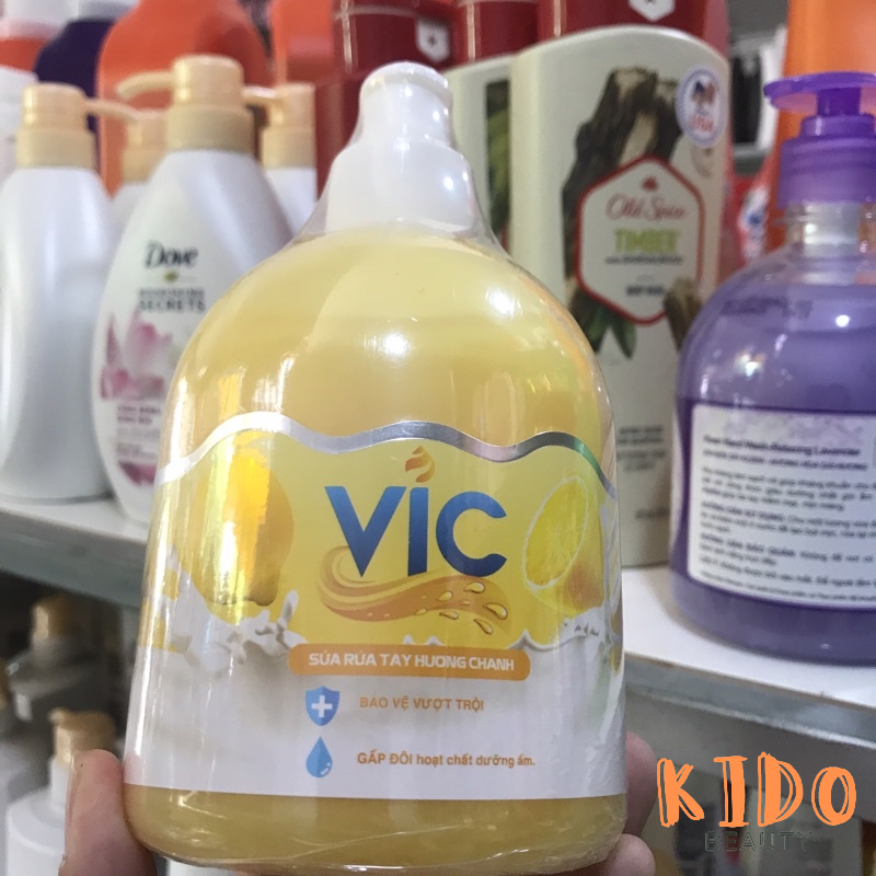 Sữa Rửa Tay VIC Dưỡng Ẩm Gấp Đôi  | Nước rửa tay 500ml