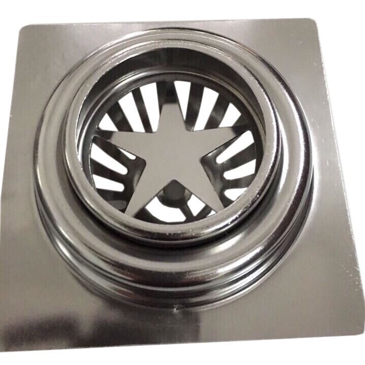 Cầu chắn rác, cầu chắn rác sân thượng, cầu thoát nước mưa, inox304 cao cấp 100%, loại vuông