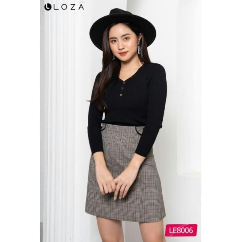 Áo len LOZA cổ tim dài tay - LE8006