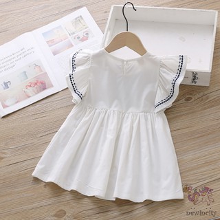 Đầm Bé Gái Thắt Nơ Eo