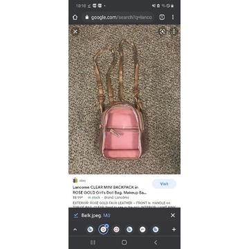 [ Gift Hãng Tách Sét ] Ba lô L@ncome Mini Backpack Rose Gold Girl's Bag