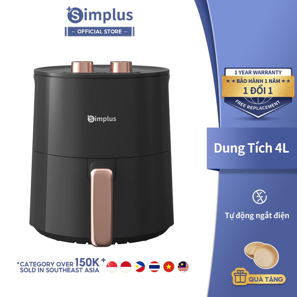Nồi chiên không dầu Simplus Dung tích 4L lớn Màn hình