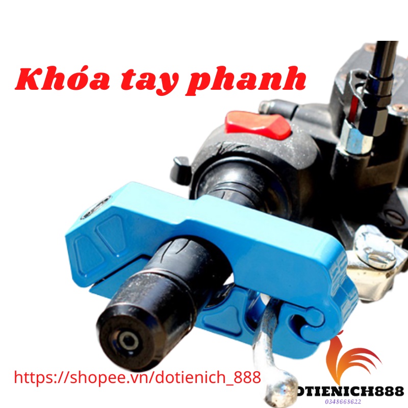 Khóa khóa tay phanh, tay ga xe máy, khóa thắng xe máy chống trộm hiệu quả