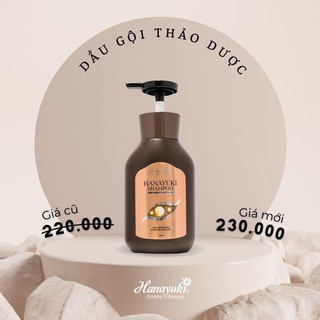 Dầu gội thảo dược Hanayuki Shampoo - Dầu gội phục hồi tóc suôn mượt giảm rụng