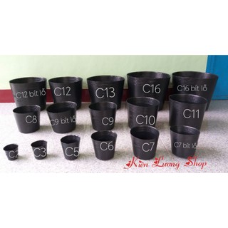 Chậu nhựa đen C9