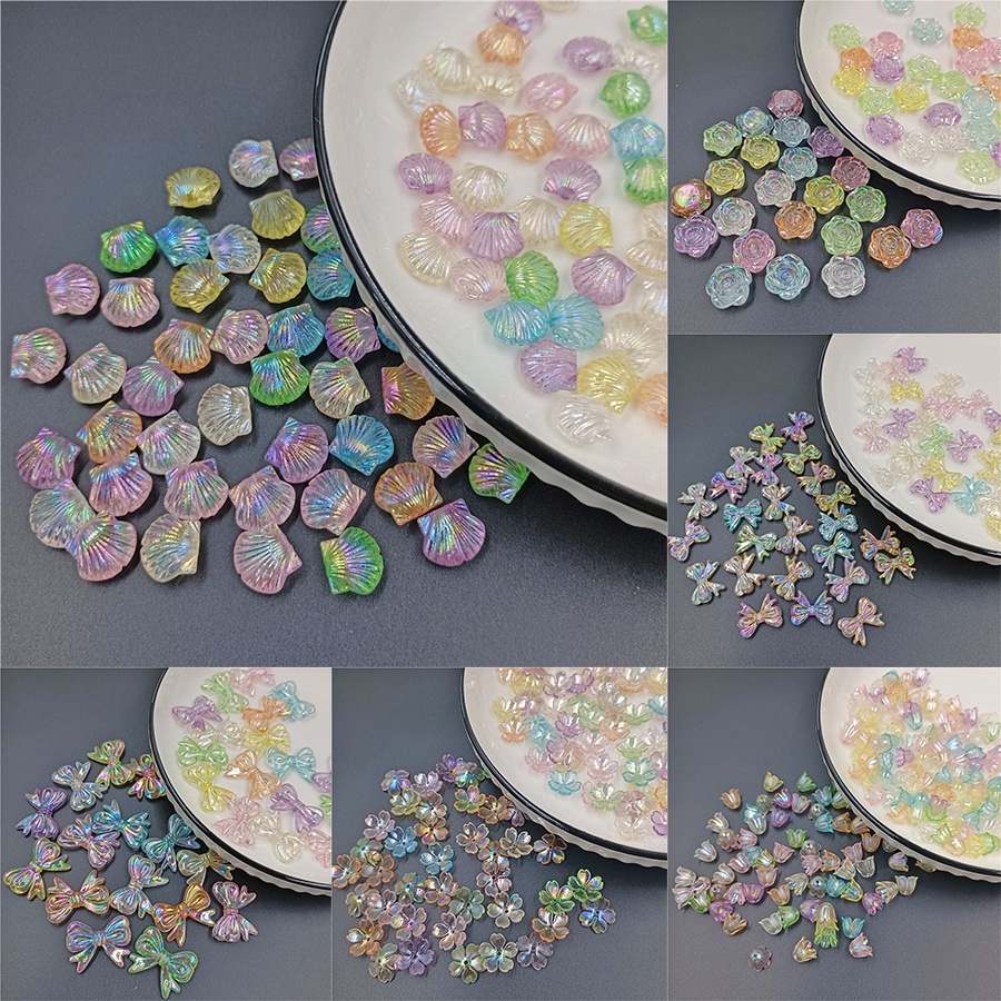 Bộ Hạt Cườm Nhiều Màu Sắc Dùng Làm Vòng Tay Handmade DIY