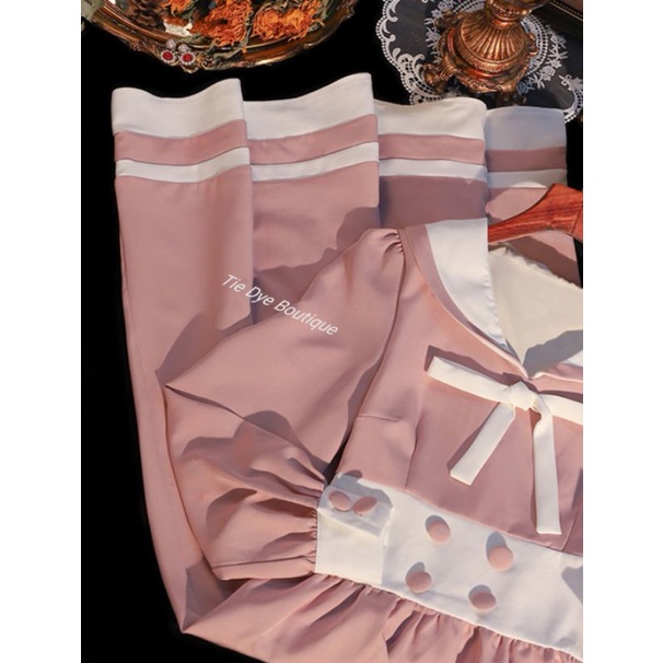 ĐẦM RETRO TIỂU THƯ DÁNG DÀI MIDI PHONG CÁCH CÔ GÁI PHÁP - Tie Dye Boutique 🦩🦩