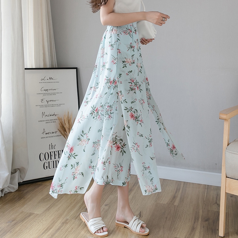 Quần Voan Ống Rộng Lưng Cao Co Giãn Xẻ Tà Thời Trang 2020 / S-xl | BigBuy360 - bigbuy360.vn