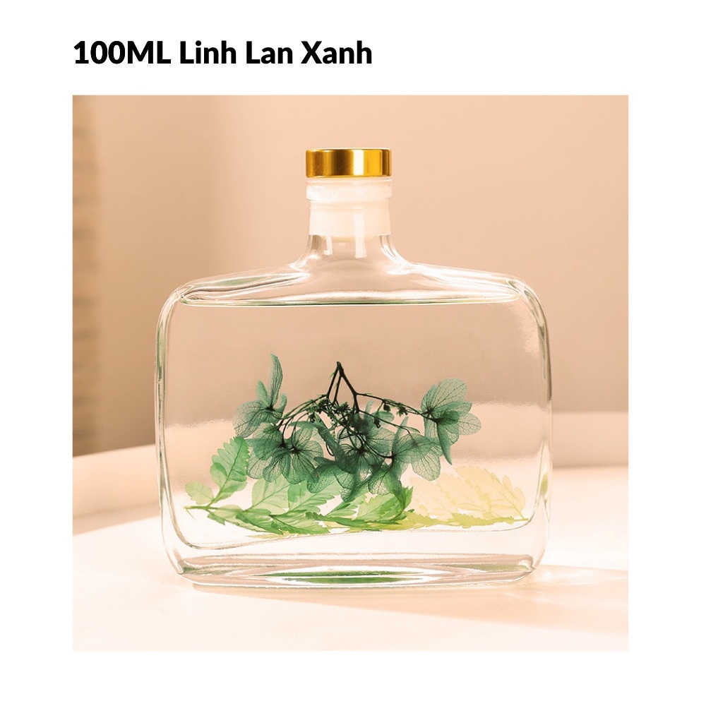 Tinh dầu thiên nhiên hoa khô 100ml Tinh dầu thơm phòng WIACHNN  Que Gỗ Tự Khuếch Tán Hương Khử Mùi Không Khí