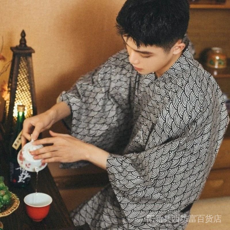 Áo Kimono Truyền Thống Nhật Bản Phong Cách Samurai Cho Nam