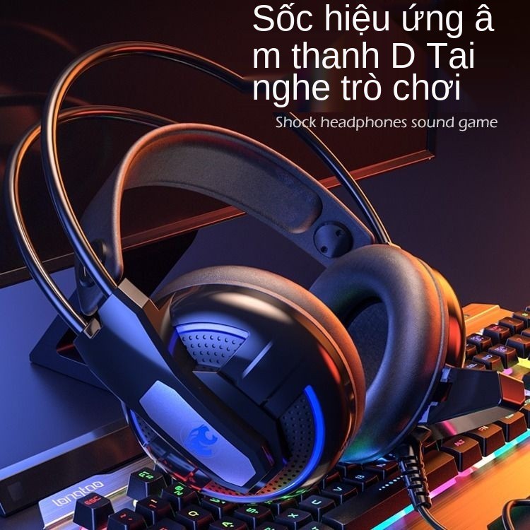 Tay máy thực thụ cảm nhận bàn phím và chuột bộ tai nghe chơi game ba mảnh có dây trò tính văn phòng hai | BigBuy360 - bigbuy360.vn