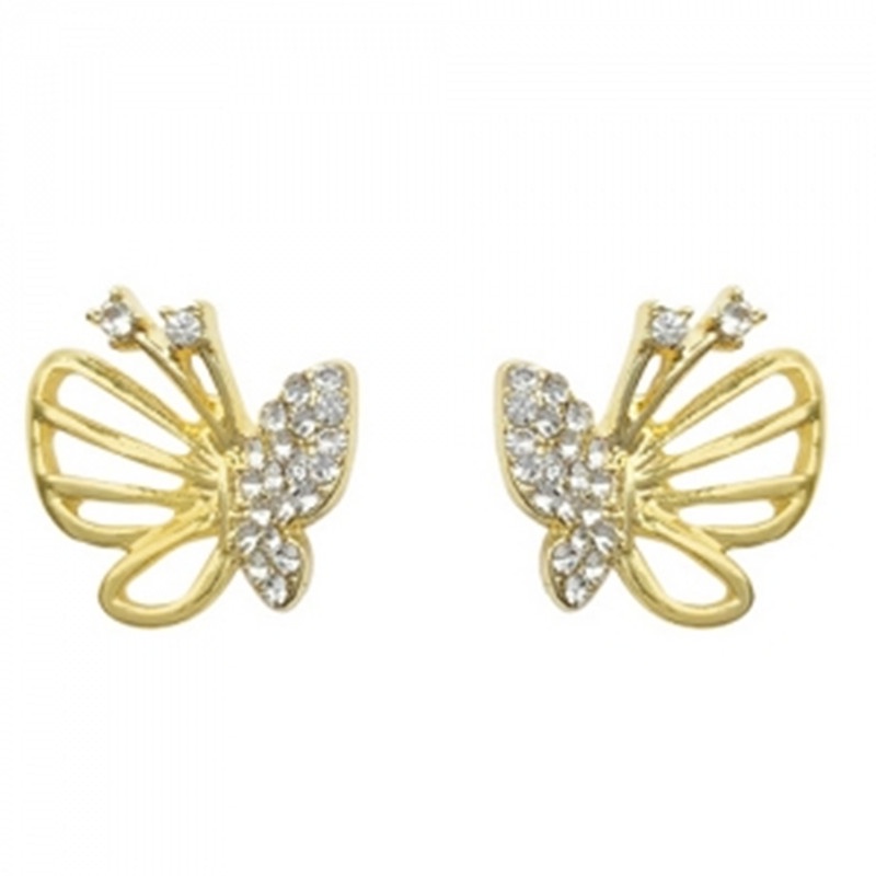 Bông tai mạ bạc 925 hình bướm sang trọng cho nữ