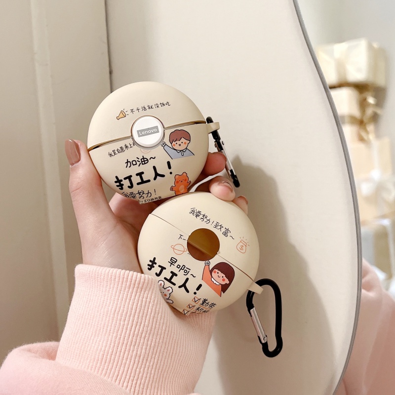 Vỏ Bảo Vệ Hộp Sạc Tai Nghe Bluetooth Lenovo LP80 Hình Phi Hành Gia Patrick Bằng Tpu