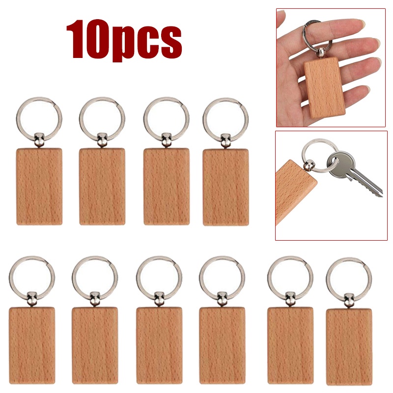 Sản Phẩm Bằng Gỗ Sáng Tạo Móc Chìa Khóa 10 Cái Bán Trong Một Sản Phẩm Gia Đình