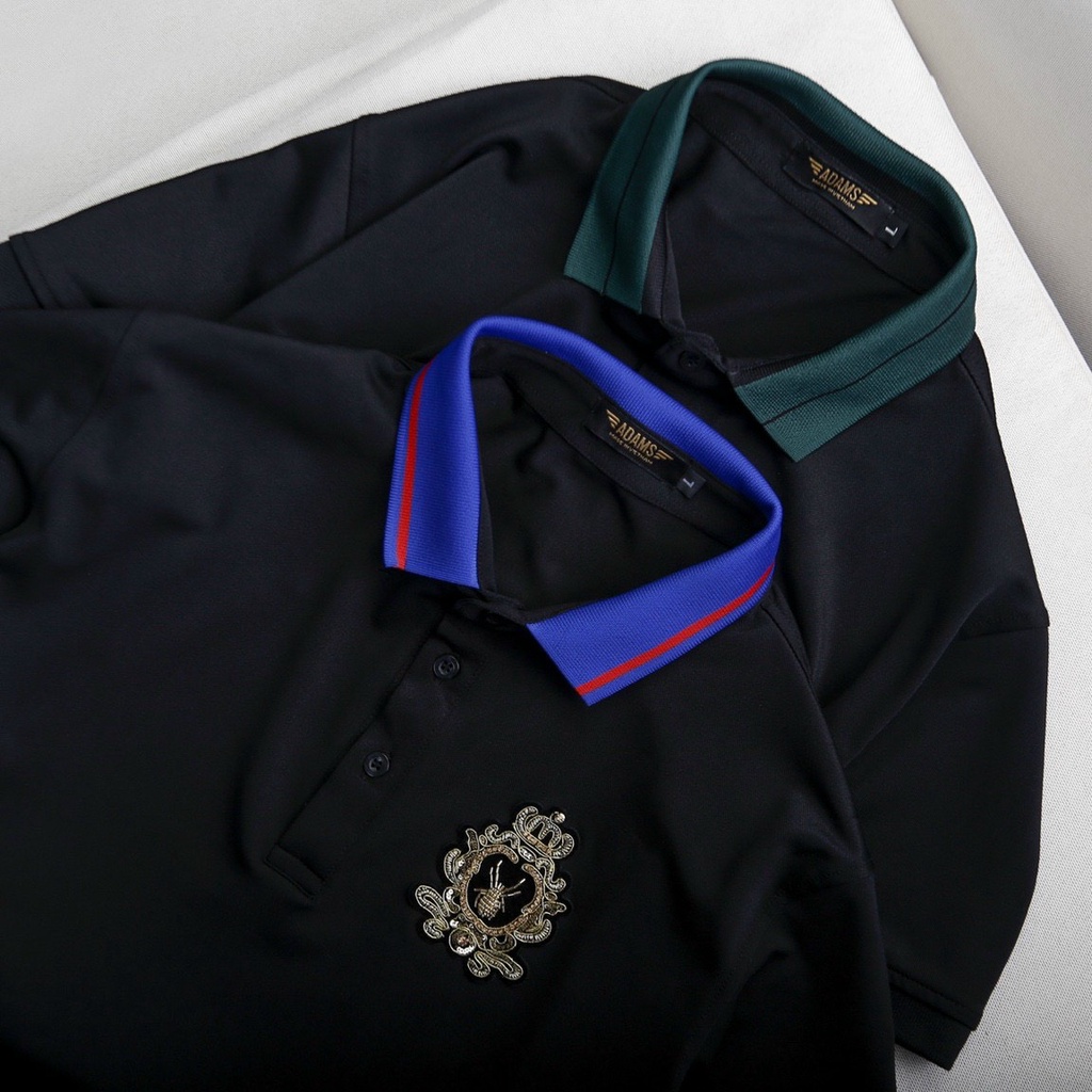 Áo phông nam có cổ Logo Ong, áo polo nam cao cấp logo đá Ong