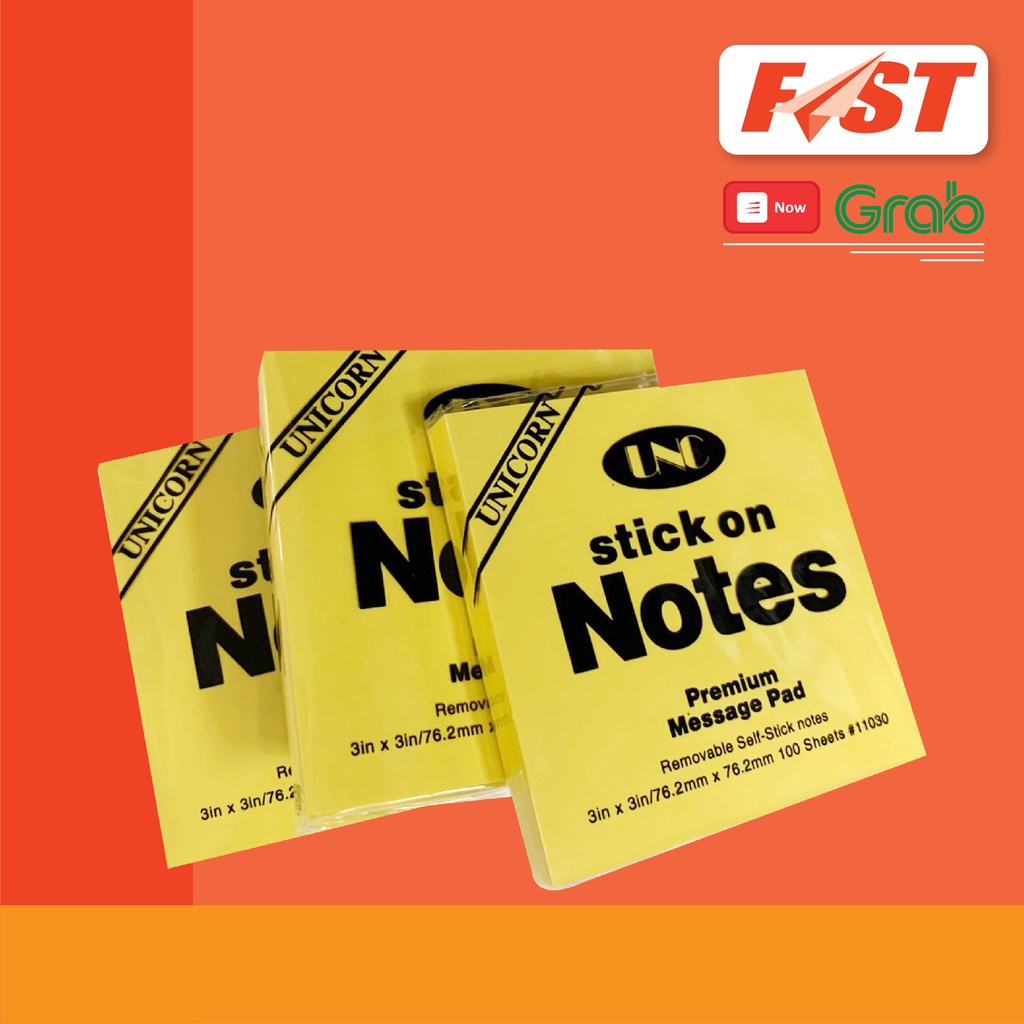 Giấy Note Ghi Chú UNC Nhiều Kích Thước 100 tờ