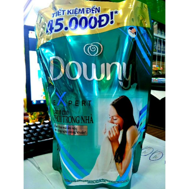 Nước xả vải Downy phơi trong nhà túi 2,4l