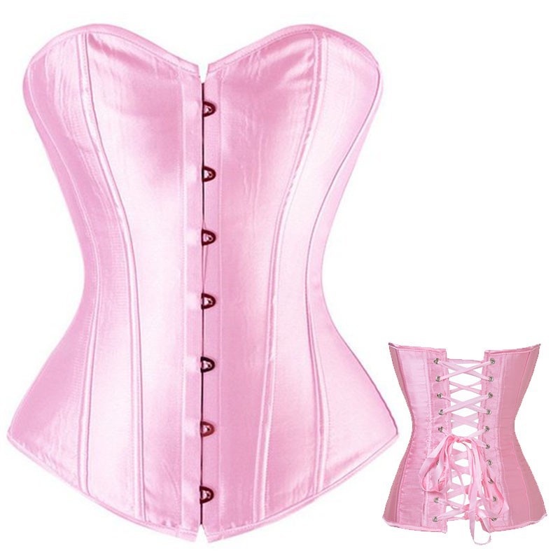 Beonlema Áo Nịt Bụng Định Hình Eo Chất Liệu satin Phong Cách gothic Cổ Điển Thời Trang Cho Nữ
