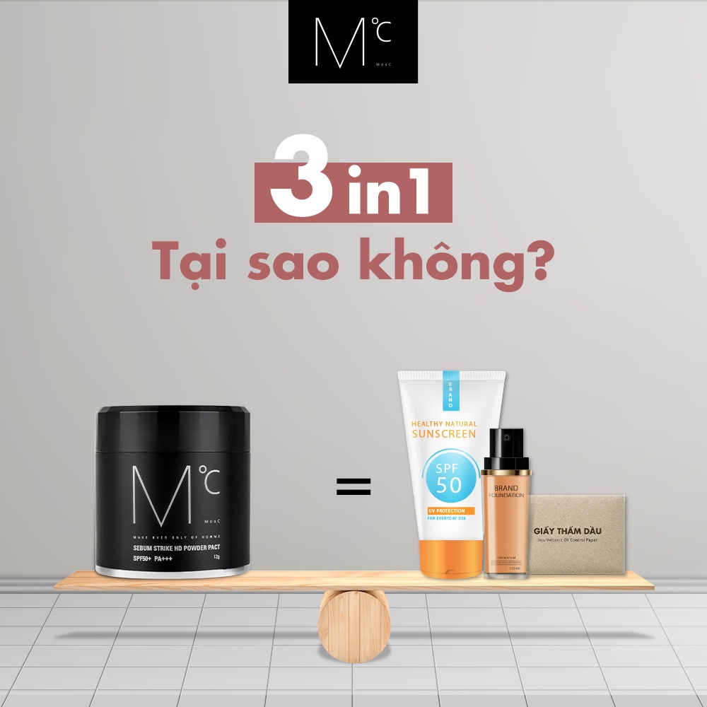 Kem che khuyết điểm và chống nắng QMEN - Air Matte Cushion SPF 50 PA++++