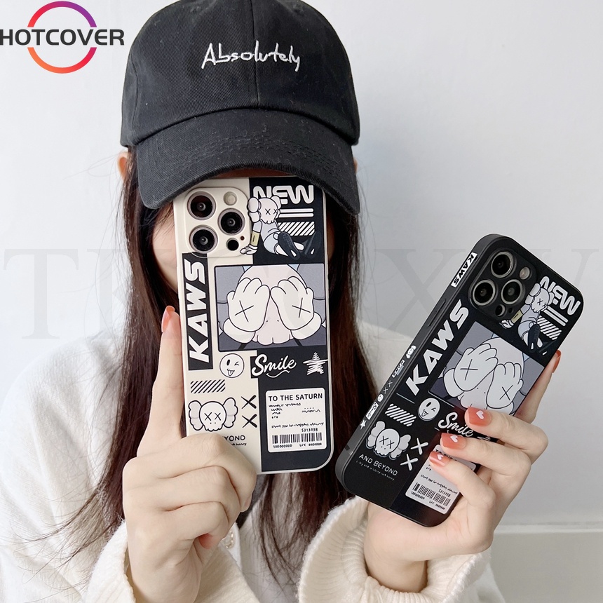 Ốp Điện Thoại Mềm Chống Sốc Hình Kaws Cho iPhone 5 5S SE 6 6S 7 8 Plus XS Max XR X 11 12 13 Pro Max 12 13