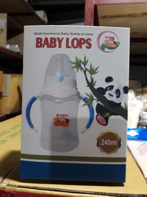 Bình sữa cổ rộng Baby Lops 140ml,240ml