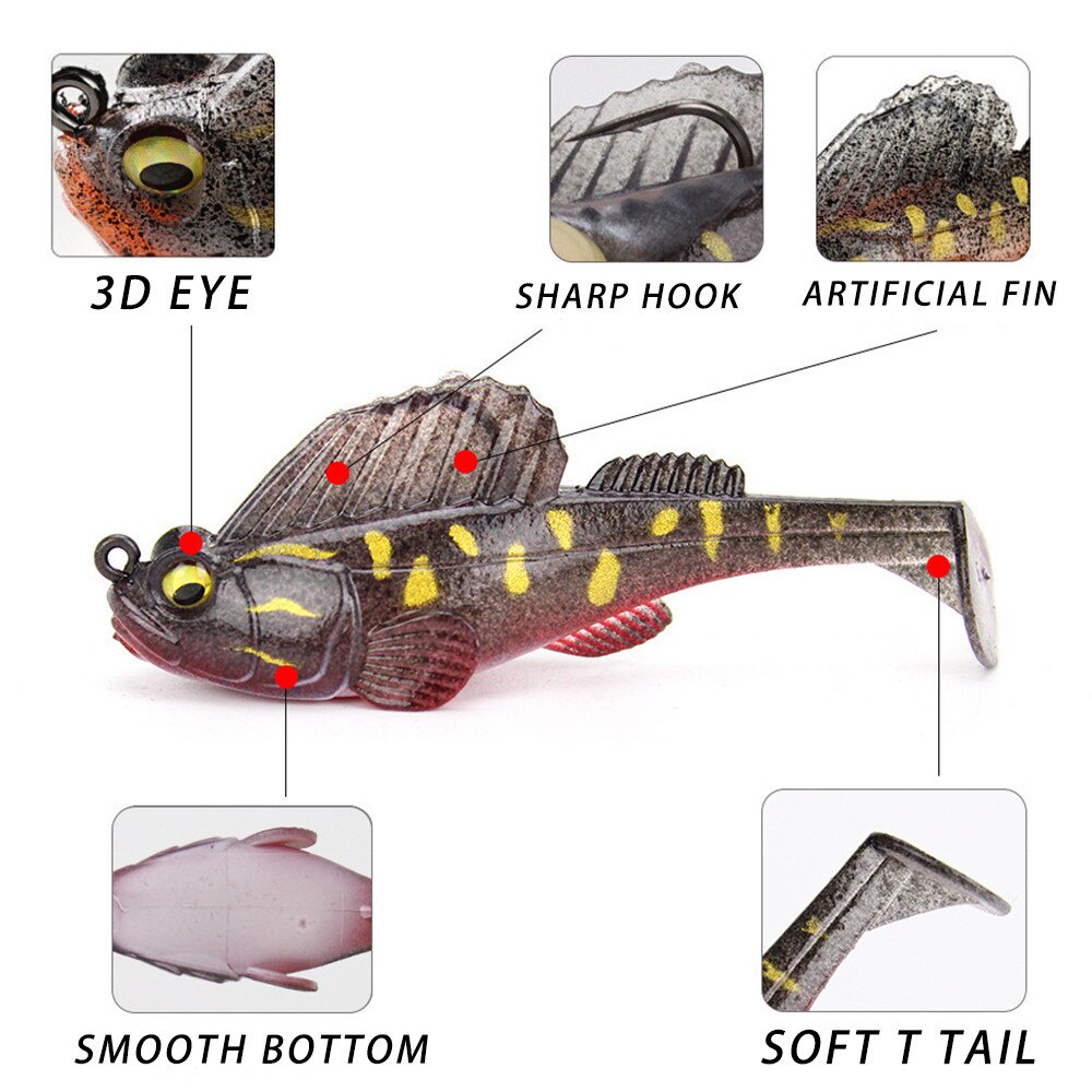 Mồi mềm giả cá câu lure thòi lòi 7g và 14g dài 8cm chuyên câu lure, cá lóc, chẽm phukiencaulure 25 mồi lure giá rẻ