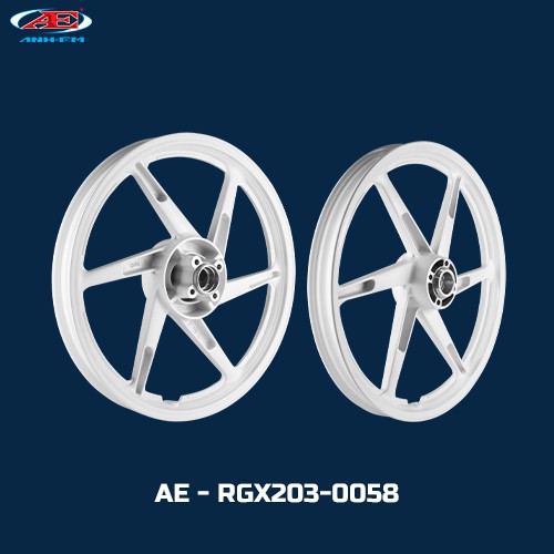 Mâm trắng satria (03) CẶP RG RGV RGX SUZUKI SPORT - SU XIPO - RG 110 - RGV 120 - SATRIA 2000- SATRIA 203- SATRIA 206