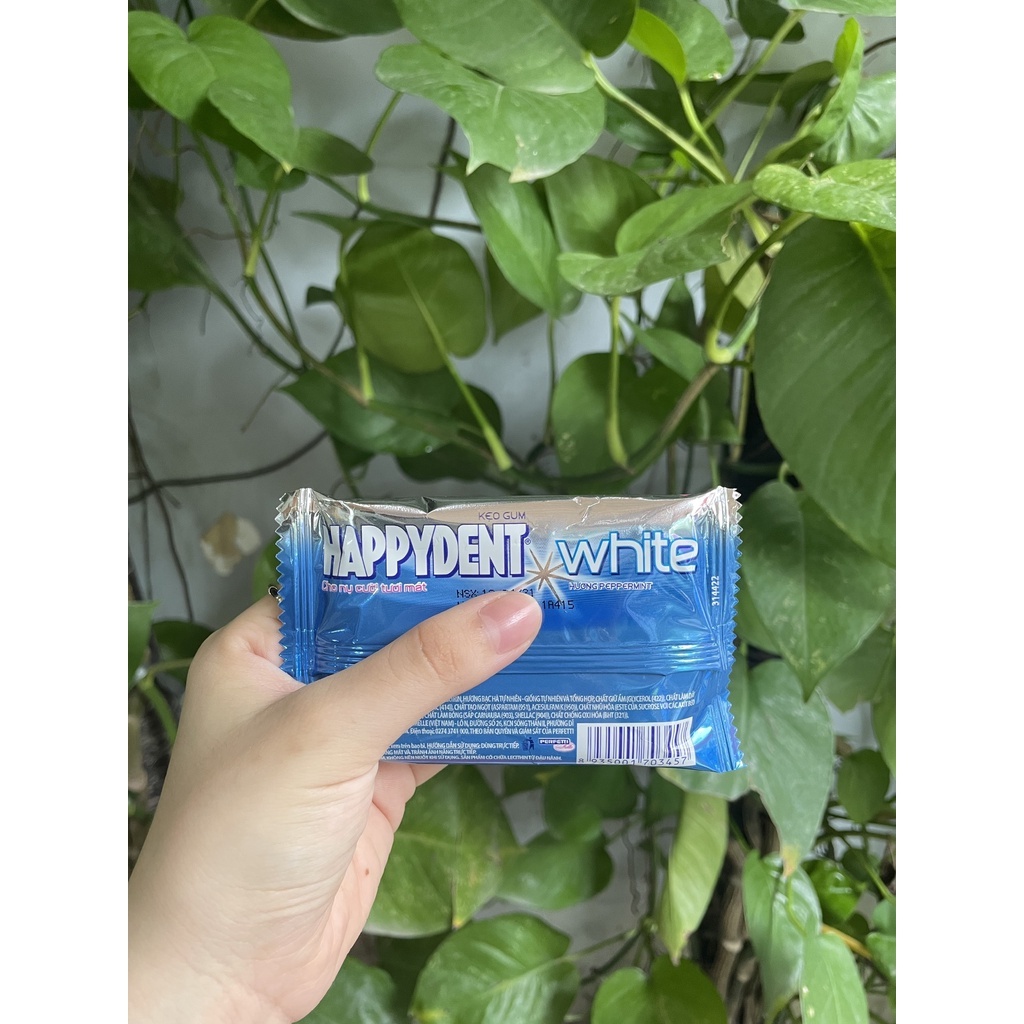 Kẹo Sing-gum Happydent White Hương Bạc Hà PepperMint (Vỉ 11.2g)