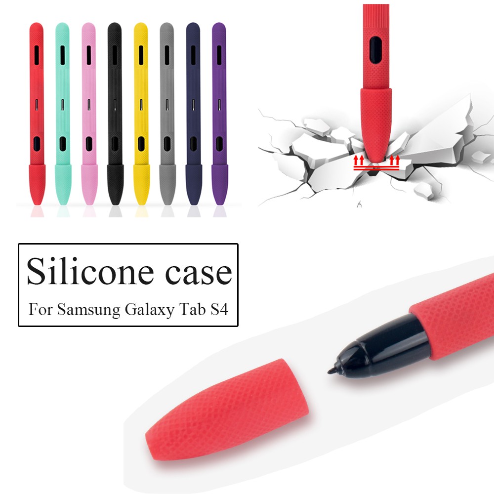 For Samsung Galaxy Tab S4 Tablet Smart Pen Protective Sleeve Pencil Grip Holder Silicone Case