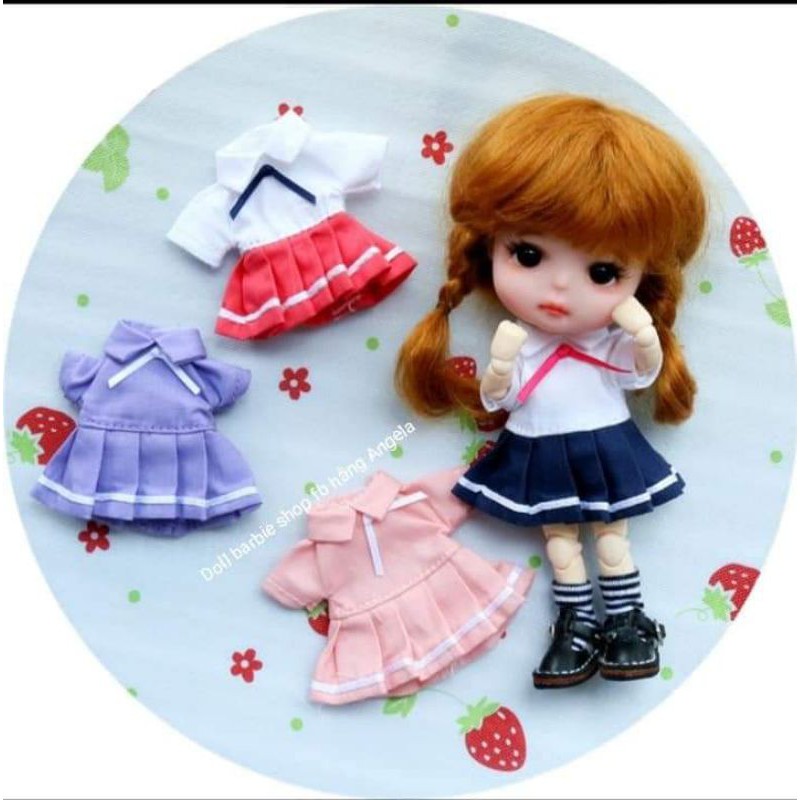 Bộ học sinh dễ thương cho doll 1:12 1/8