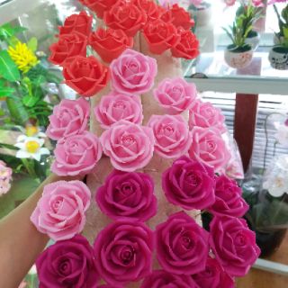 10 ĐẦU HOA HỒNG ĐẤT SÉT ( KHÔNG ĐÀI )