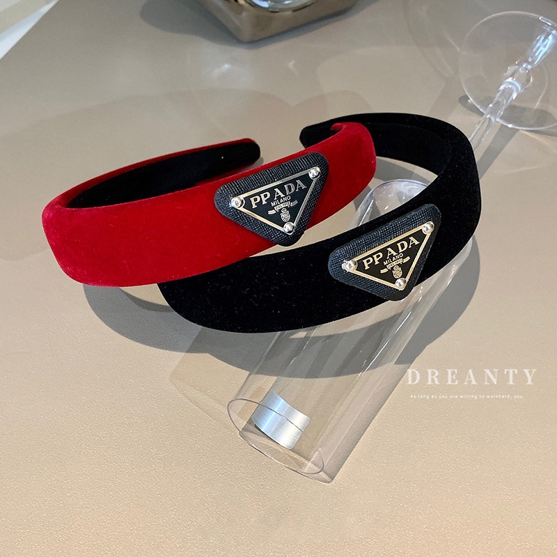 Băng Đô Cài Tóc Vải Nhung Đen Cao Cấp Phong Cách Pháp Cổ Điển Thời Trang Cho Nữ