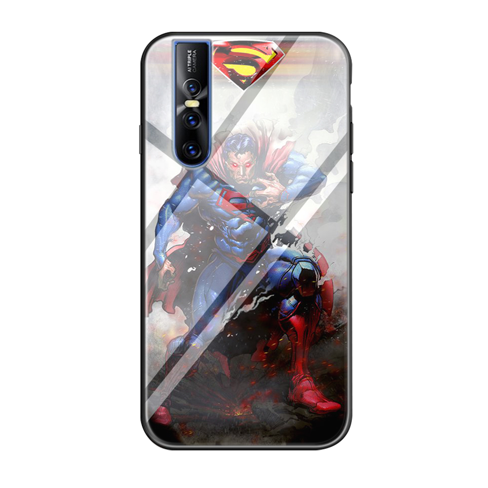 Q104 Superhero superman Vivo V7 Plus V5S V9 V11 V15 Pro Y55S Y67 Y81S Y85 Y89 Tempered Glass Soft Case | BigBuy360 - bigbuy360.vn