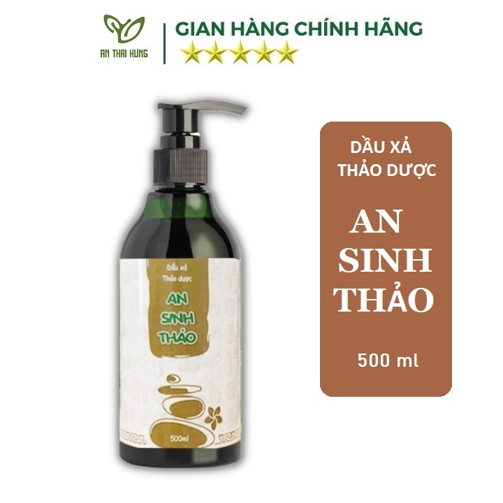 Dầu Gội - Dầu Xả AN SINH THẢO 500ml Sạch bã nhờn, gầu, giúp da đầu thoáng mát, dưỡng tóc, giúp tóc mềm mượt