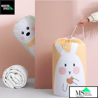 Túi lưu trữ Cất giữ Chăn gối, Quần áo mùa đông - Túi giữ đồ PEVA chống nước Dây rút GD-051
