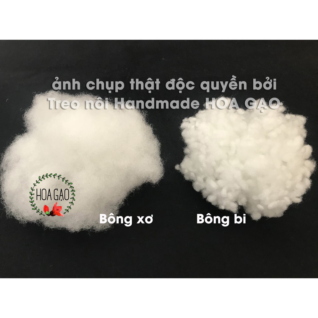 Bông gòn làm ruột gối 500g HOA GẠO GG5 đàn hồi tốt, êm ái freeship extra