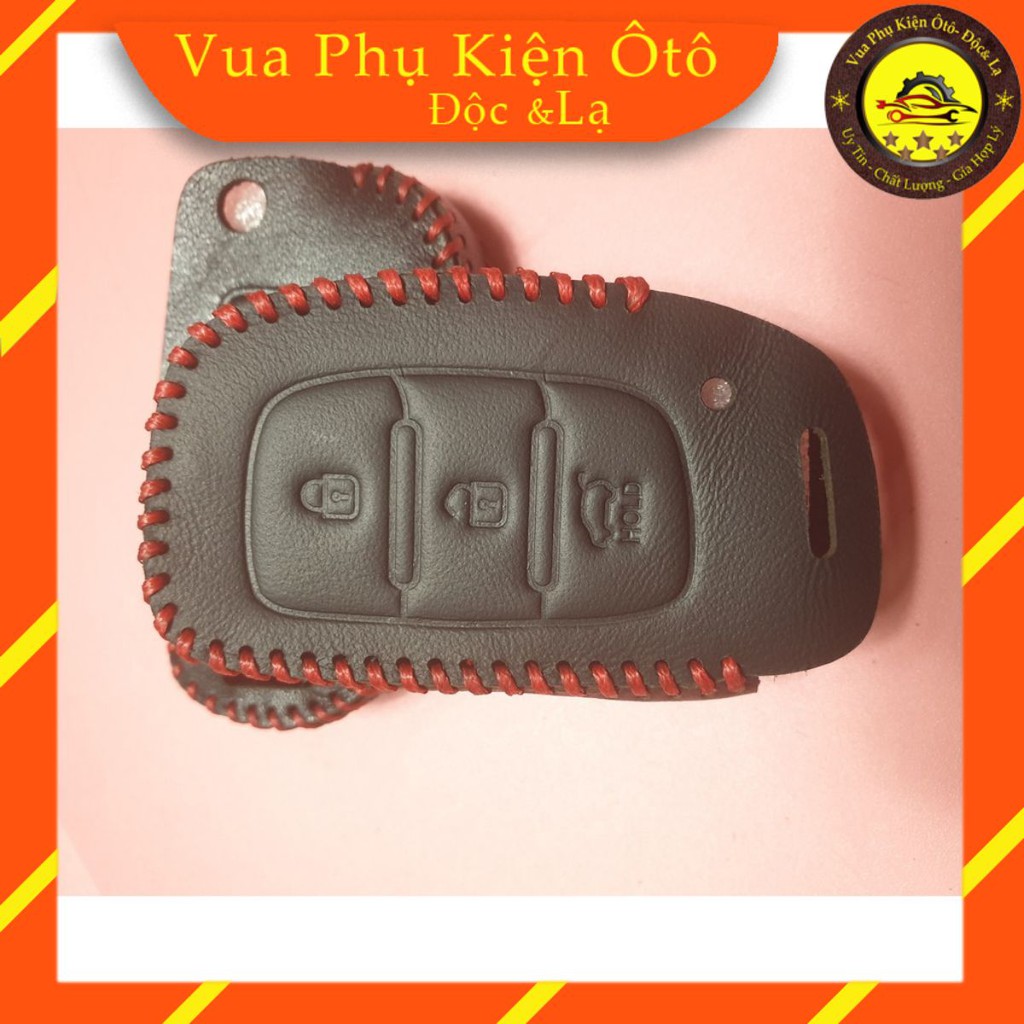 Bao da chìa khóa Tucson 18, I10 18, Elantra 18- Tặng móc chìa khóa+ Dây đeo+Thẻ SĐT