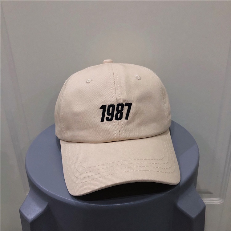 Nón lưỡi trai Pure Cube thêu 1987 thời trang Hàn Quốc dành cho nữ
