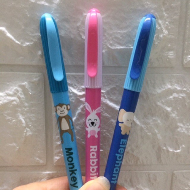 Bút hình khỉ, voi, thỏ ngòi trơn nét đều đặc biệt phù hợp cho HS lớp 1-5 viết bài hàng ngày