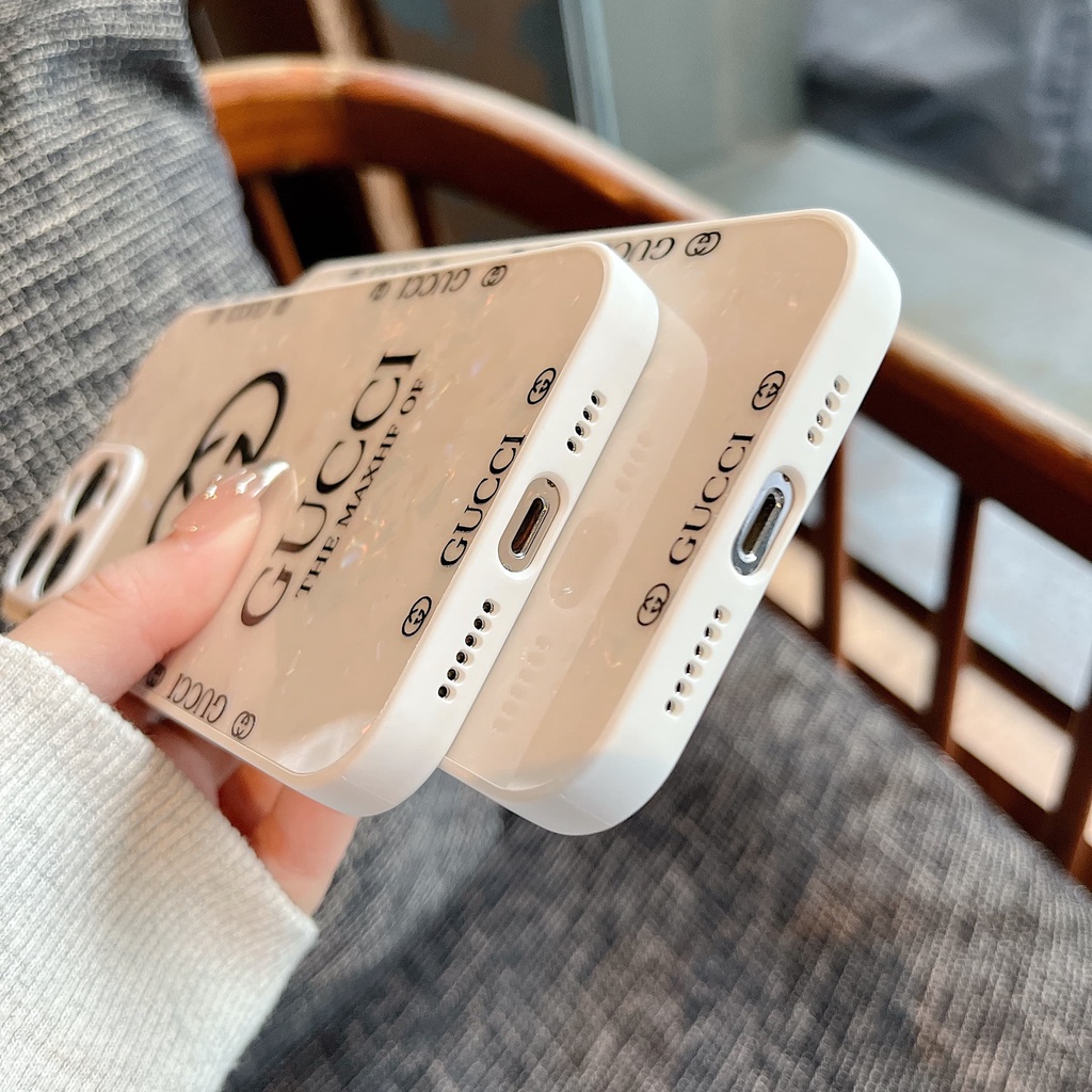 Ốp Điện Thoại Họa Tiết GUCCI Sang Trọng Cho iphone 13 Pro Max i13 13pro 11ProMax i11 iX Xs XR Xs Max 7plus 8plus 12Pro 12 Pro Max