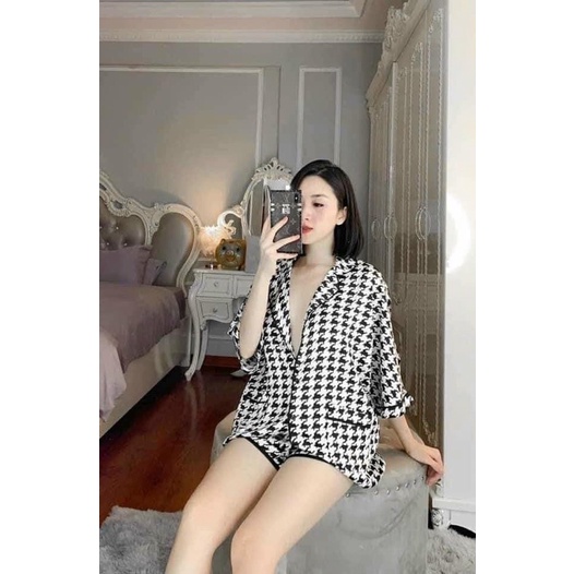 Bộ Mặc Nhà Chất Lụa Đẹp Cộc Đùi